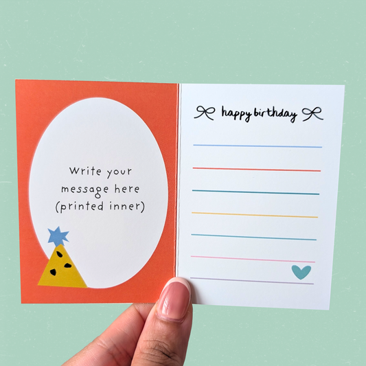 Birthday Animal Mini Card — I Woof You Dog