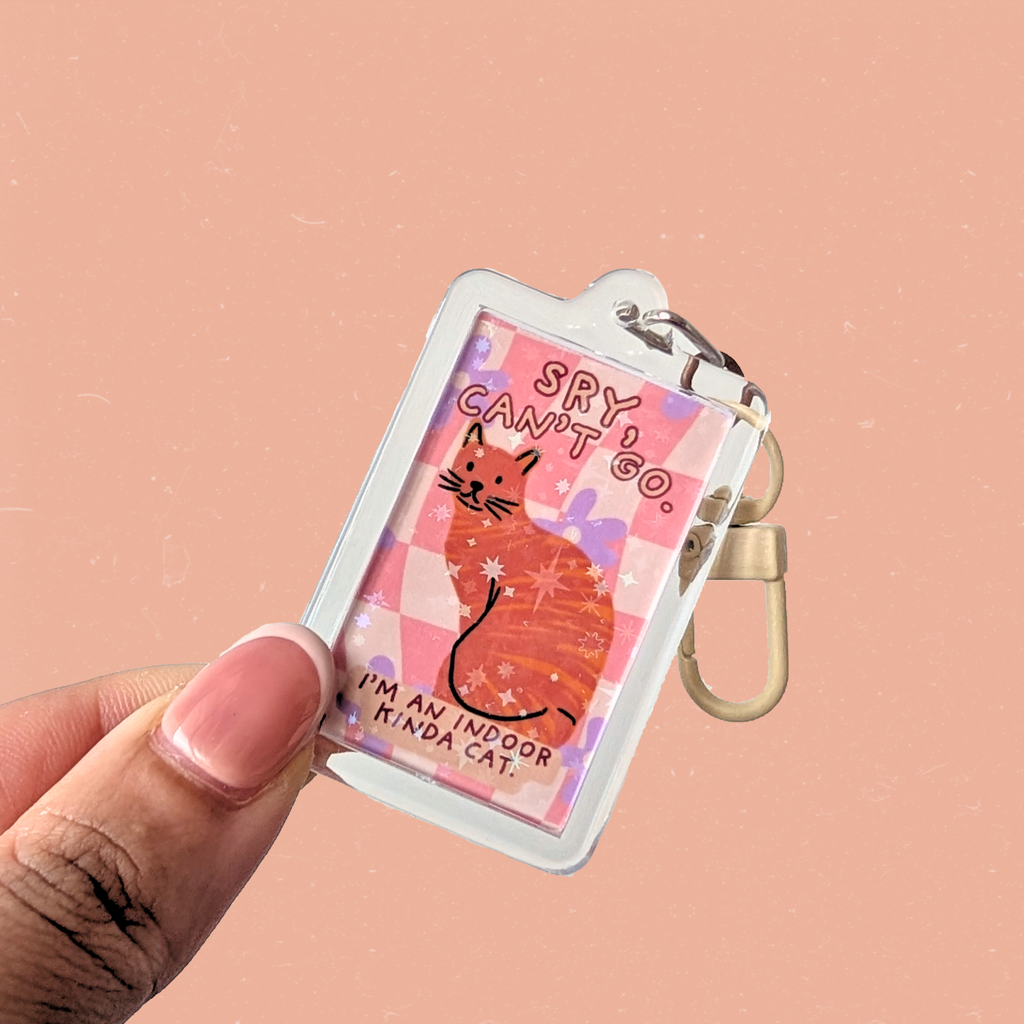 Adorkable Cat Pastel Charm Keychain — Homebody Sit At Home Club