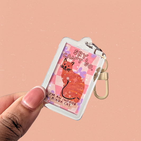 Adorkable Cat Pastel Charm Keychain — Homebody Sit At Home Club