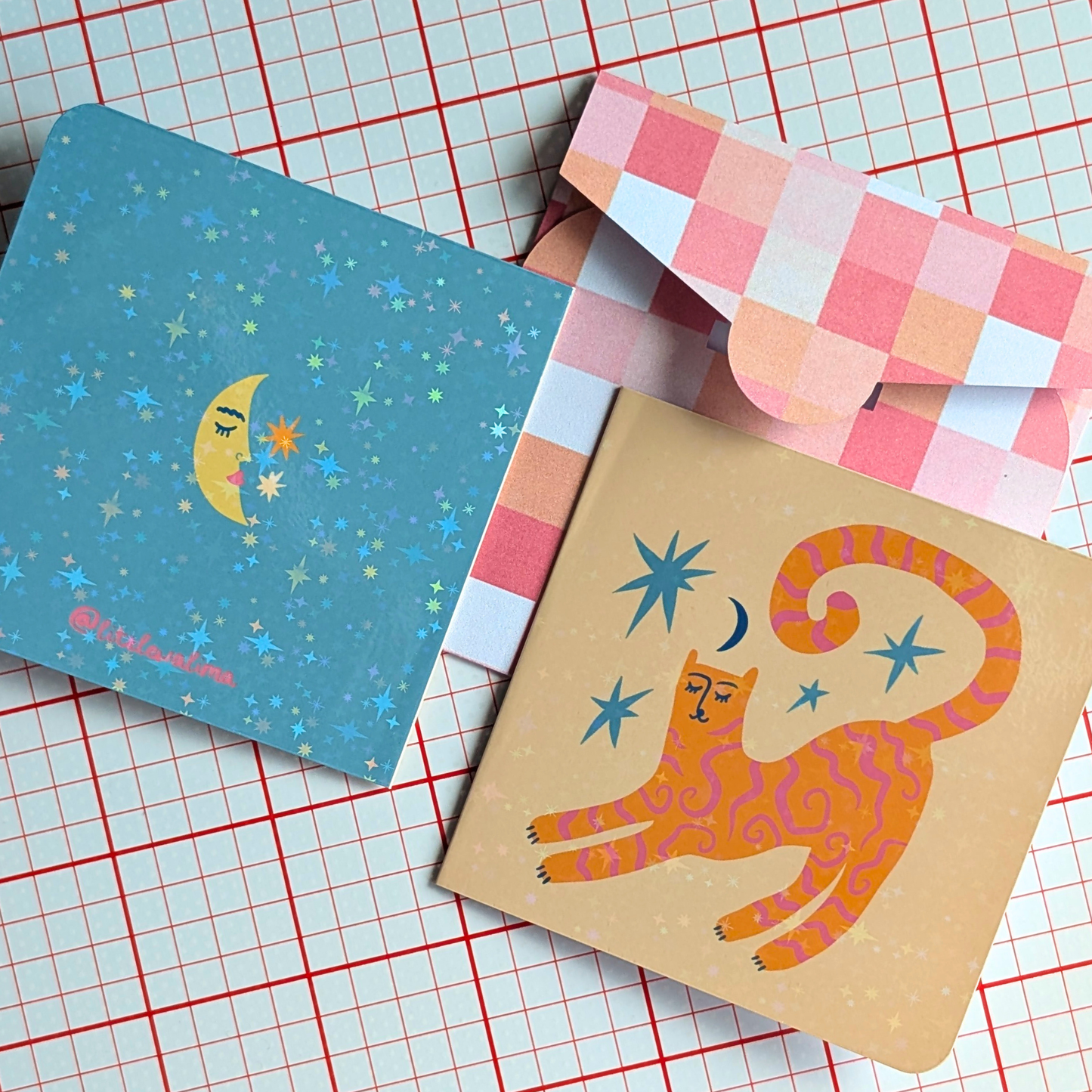 Funky Cat Square Card — Sweet Dreams Cat