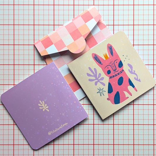 Funky Dog Square Card — Prince Pip