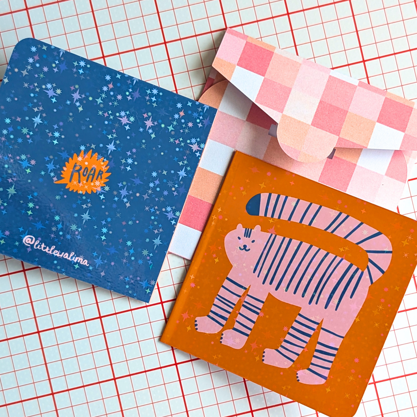 Funky Cat Square Card — Tigress Cat