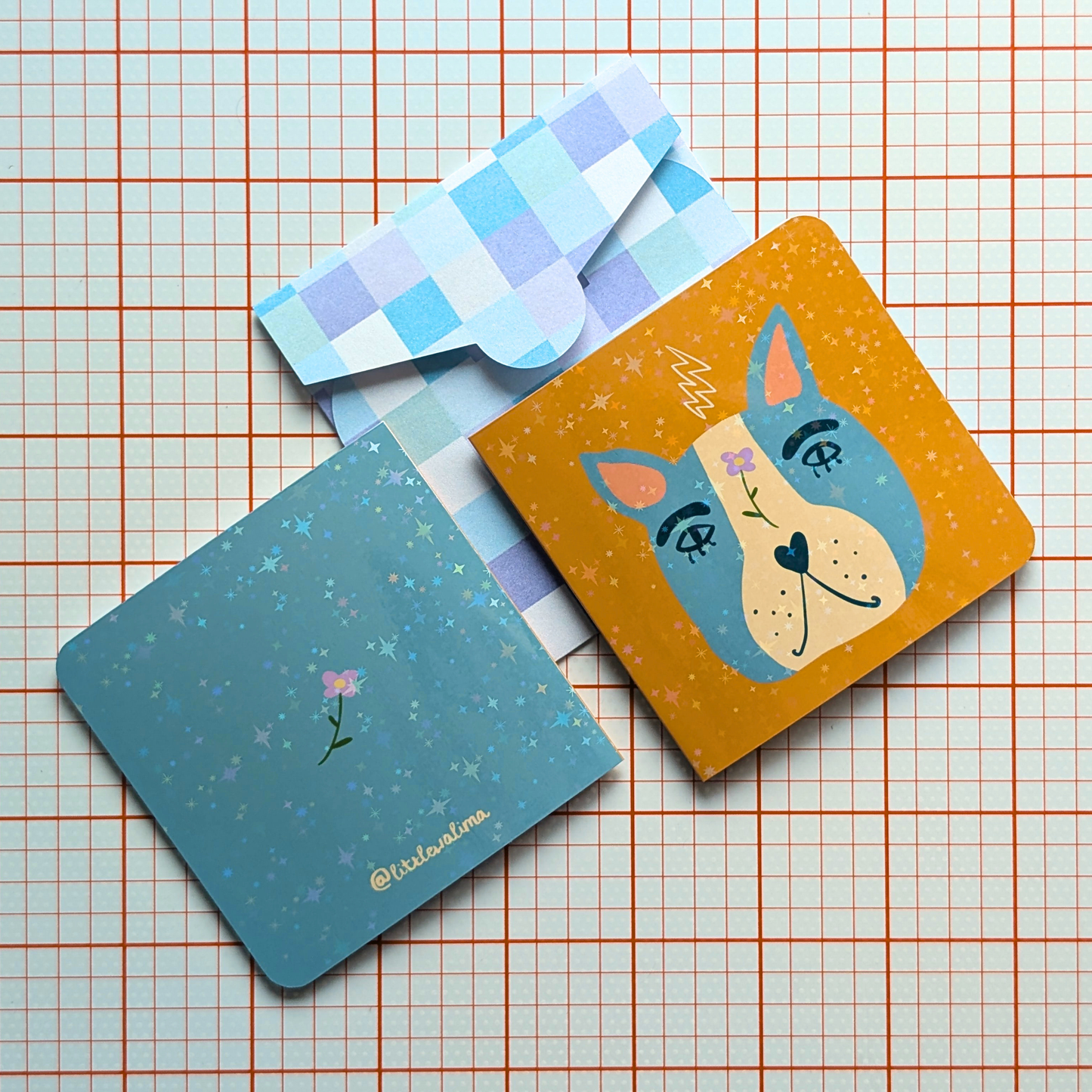 Funky Dog Square Card — Charming Chonk