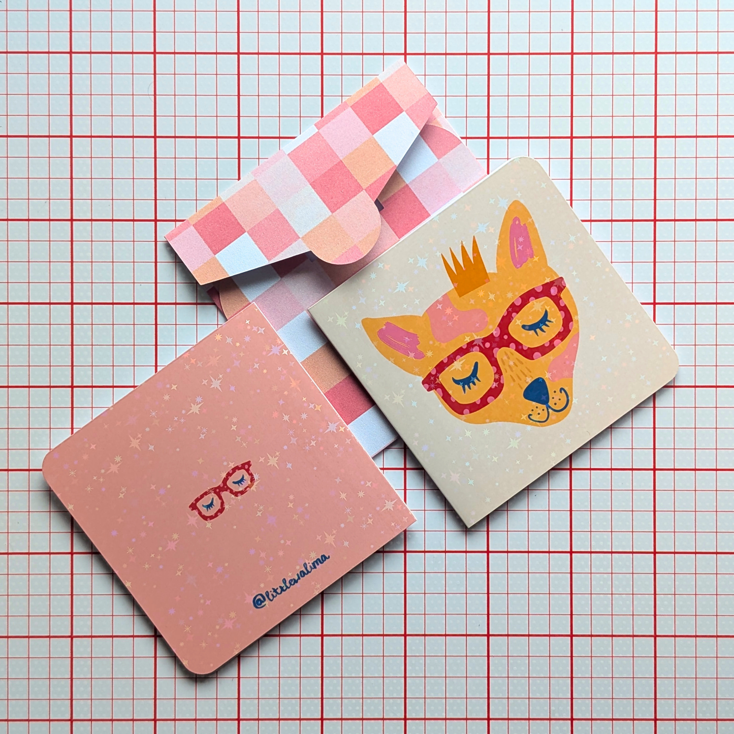 Funky Dog Square Card — Smarty Paws