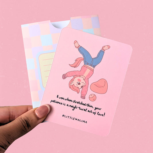 Punny Praise for Teacher Medium Card — Teacher Pony