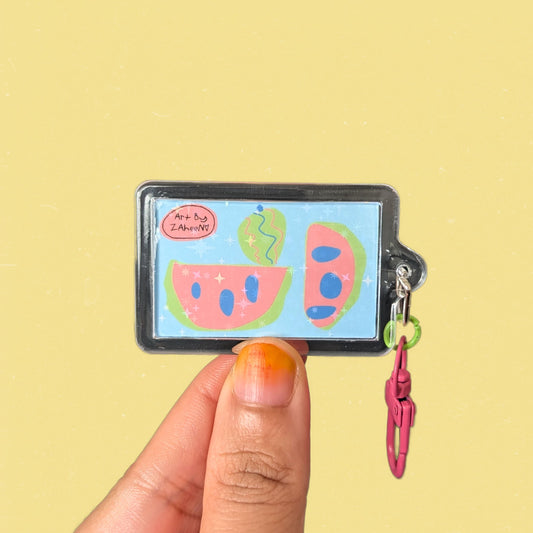 ARTBYZAHEEN©️Cute Kids Art Mix & Match Acrylic Keychain — Watermelons