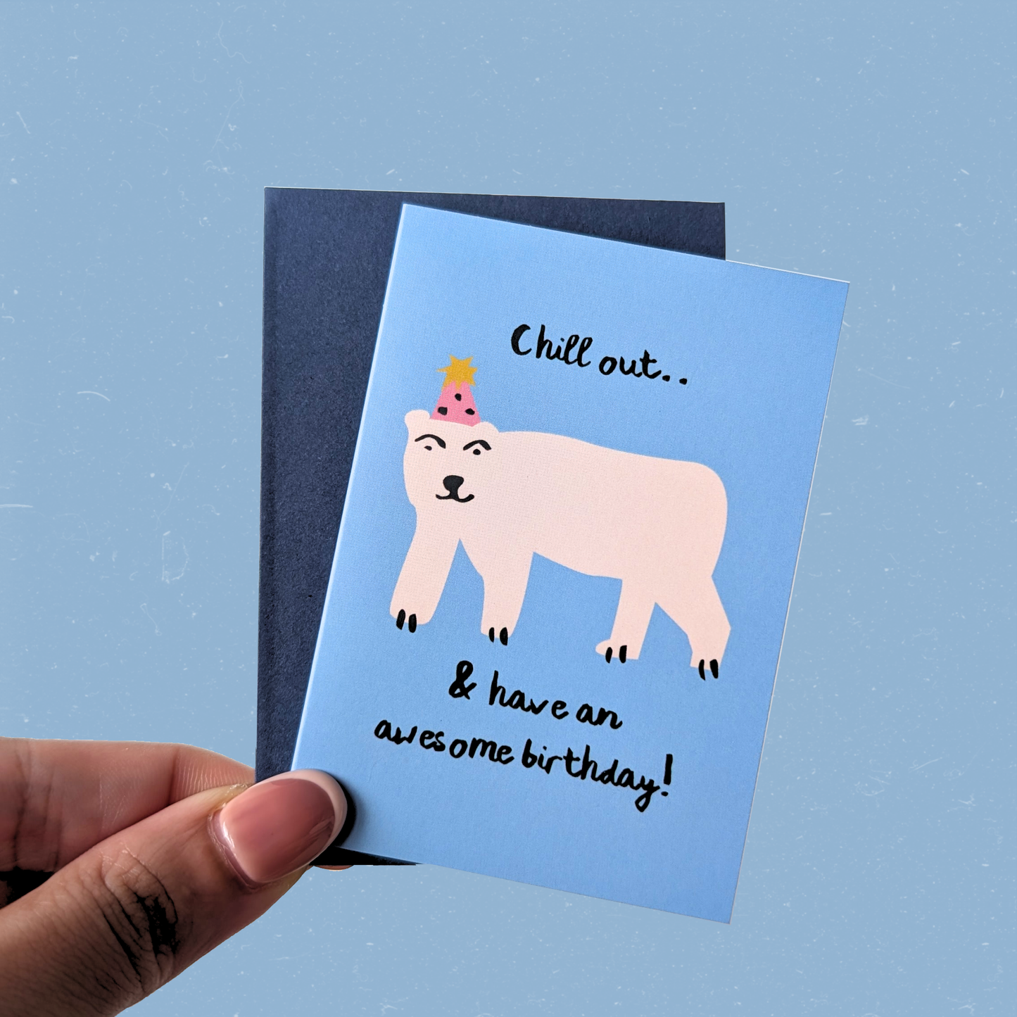 Birthday Animal Mini Card — Chill Out Polar Bear