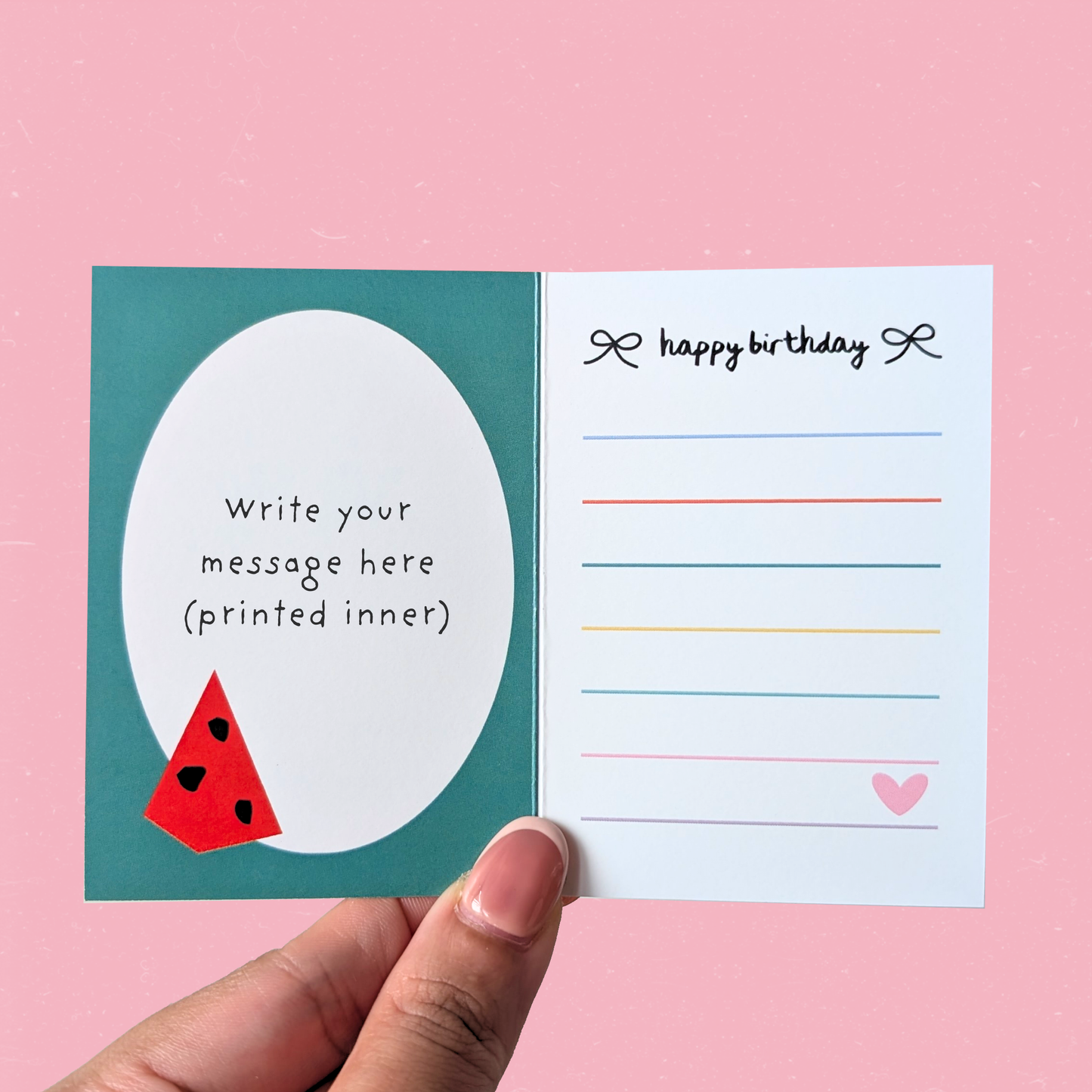 Birthday Animal Mini Card — Let's Grow Old Together Cat