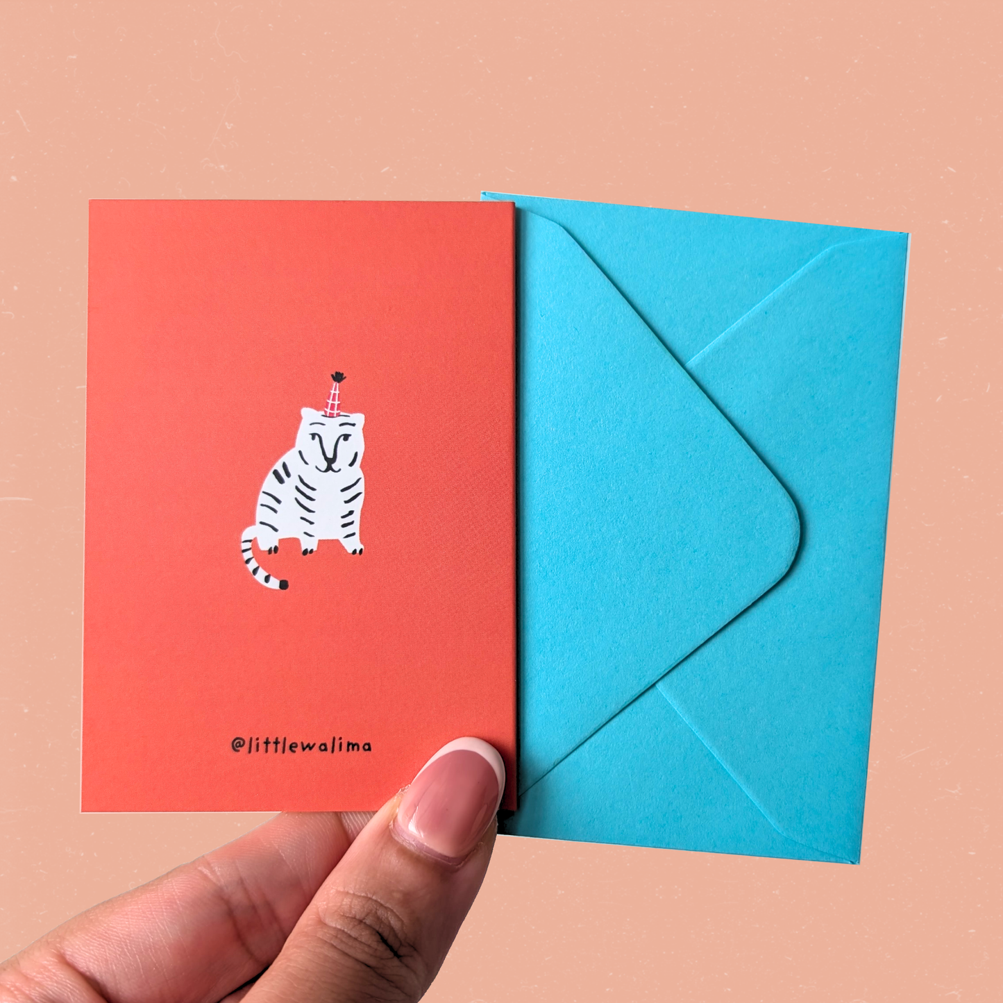Birthday Animal Mini Card — Roaring Good Time Tiger