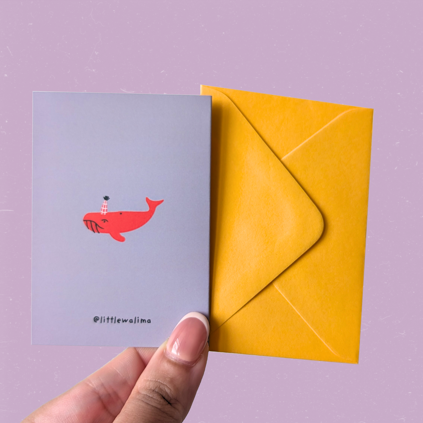 Birthday Animal Mini Card — Have a Whale of a Time