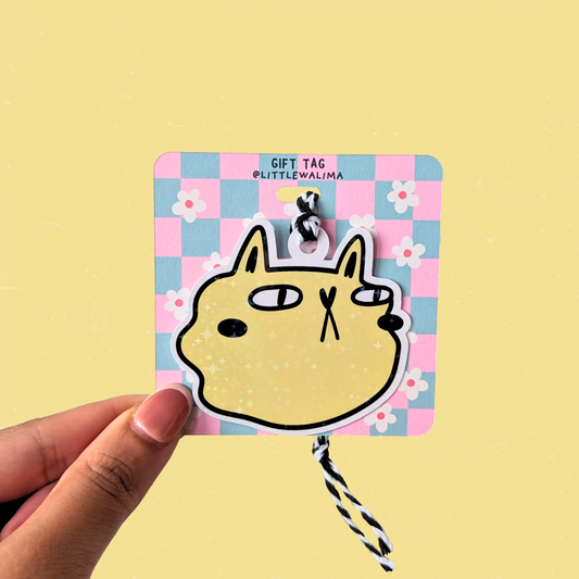 Judgy Cat Face Gift Tag — Where Homie Go