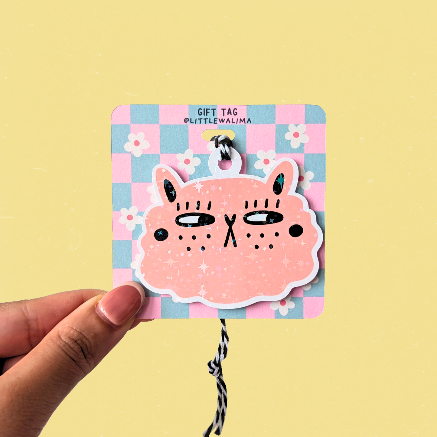 Judgy Cat Face Gift Tag — Not The Tail