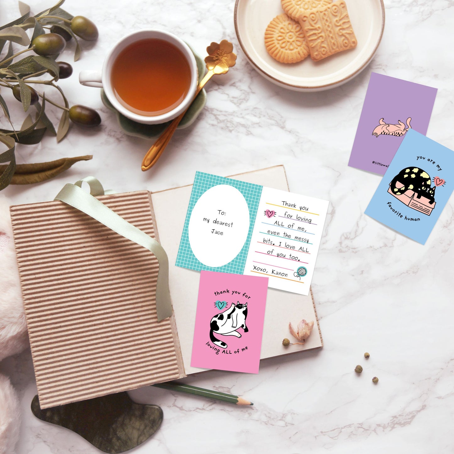 Clingy Cat Mini Card — I'll Always Be HERE For You