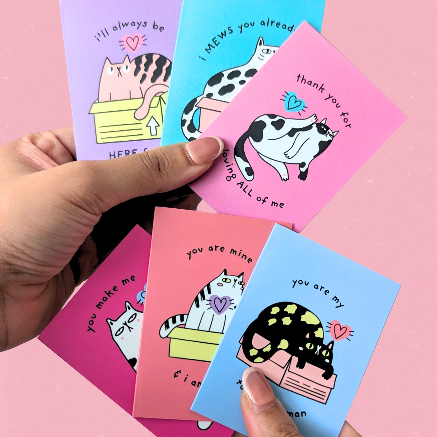 Clingy Cat Mini Card — I'll Always Be HERE For You