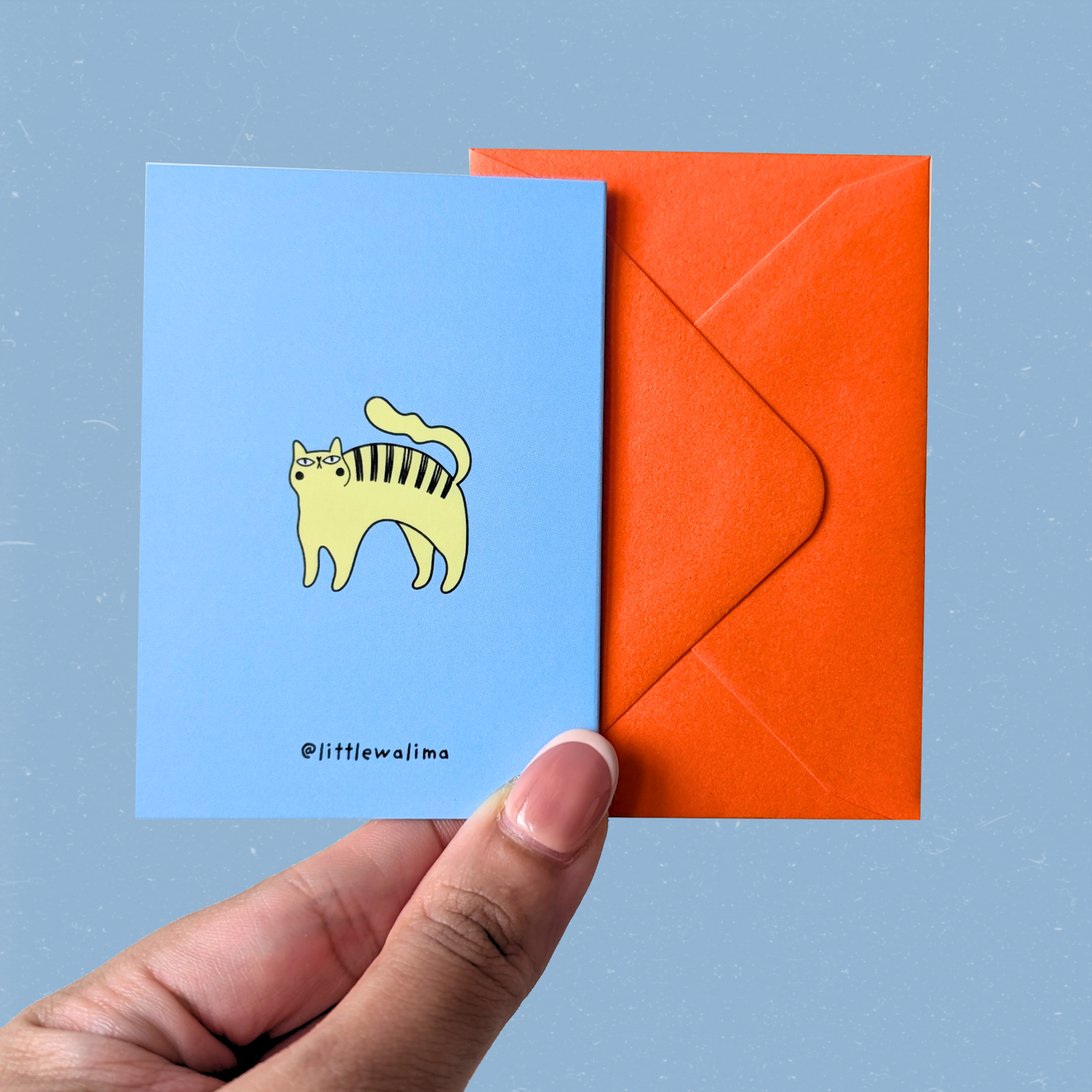 Clingy Cat Mini Card — You Are My Favorite Human