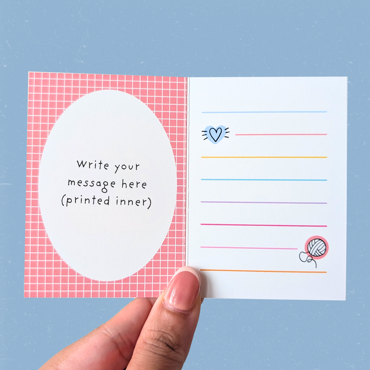 Clingy Cat Mini Card — You Are My Favorite Human