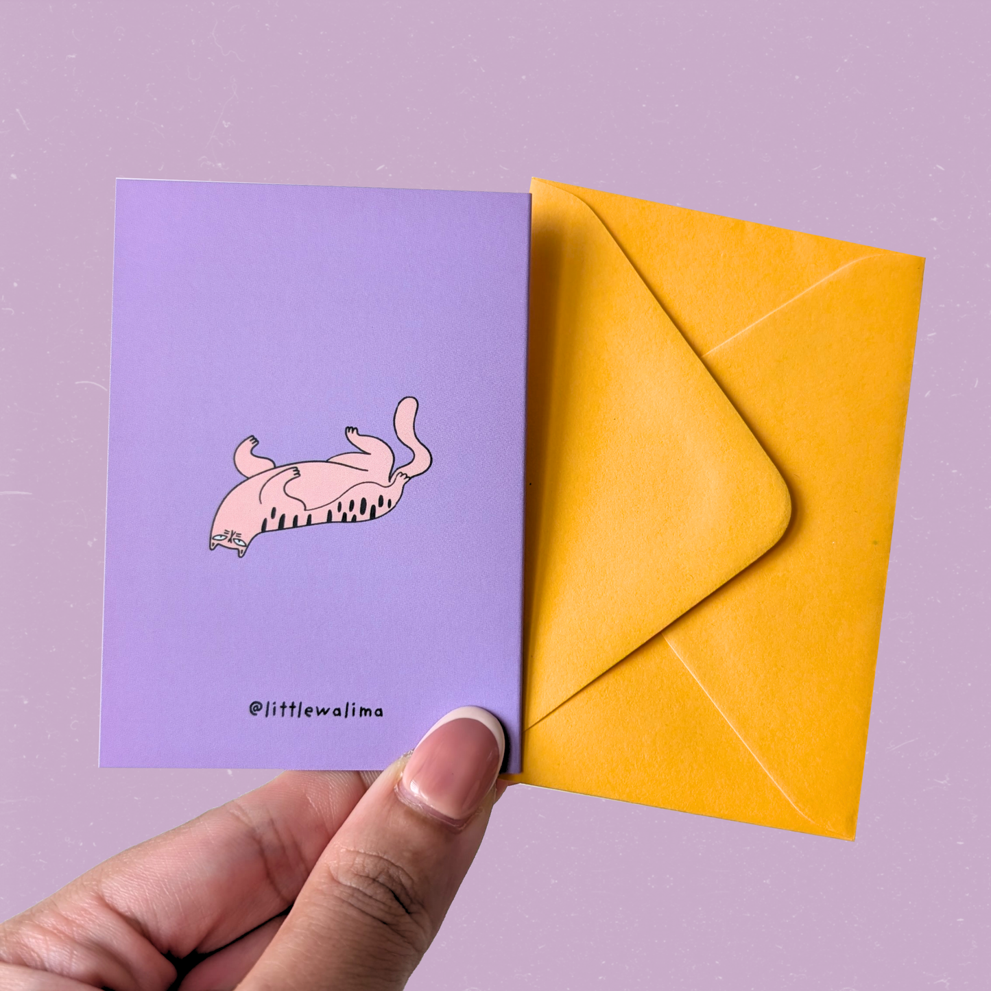 Clingy Cat Mini Card — I'll Always Be HERE For You
