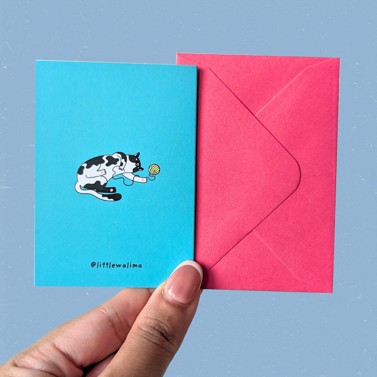 Clingy Cat Mini Card — I MEWS You Already