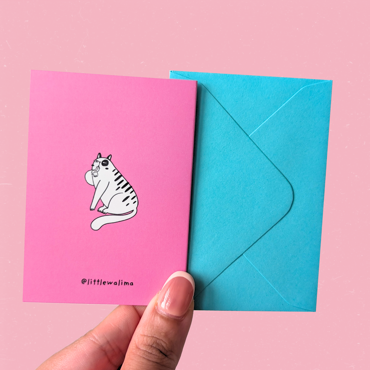 Clingy Cat Mini Card — Thank You For Loving ALL of Me
