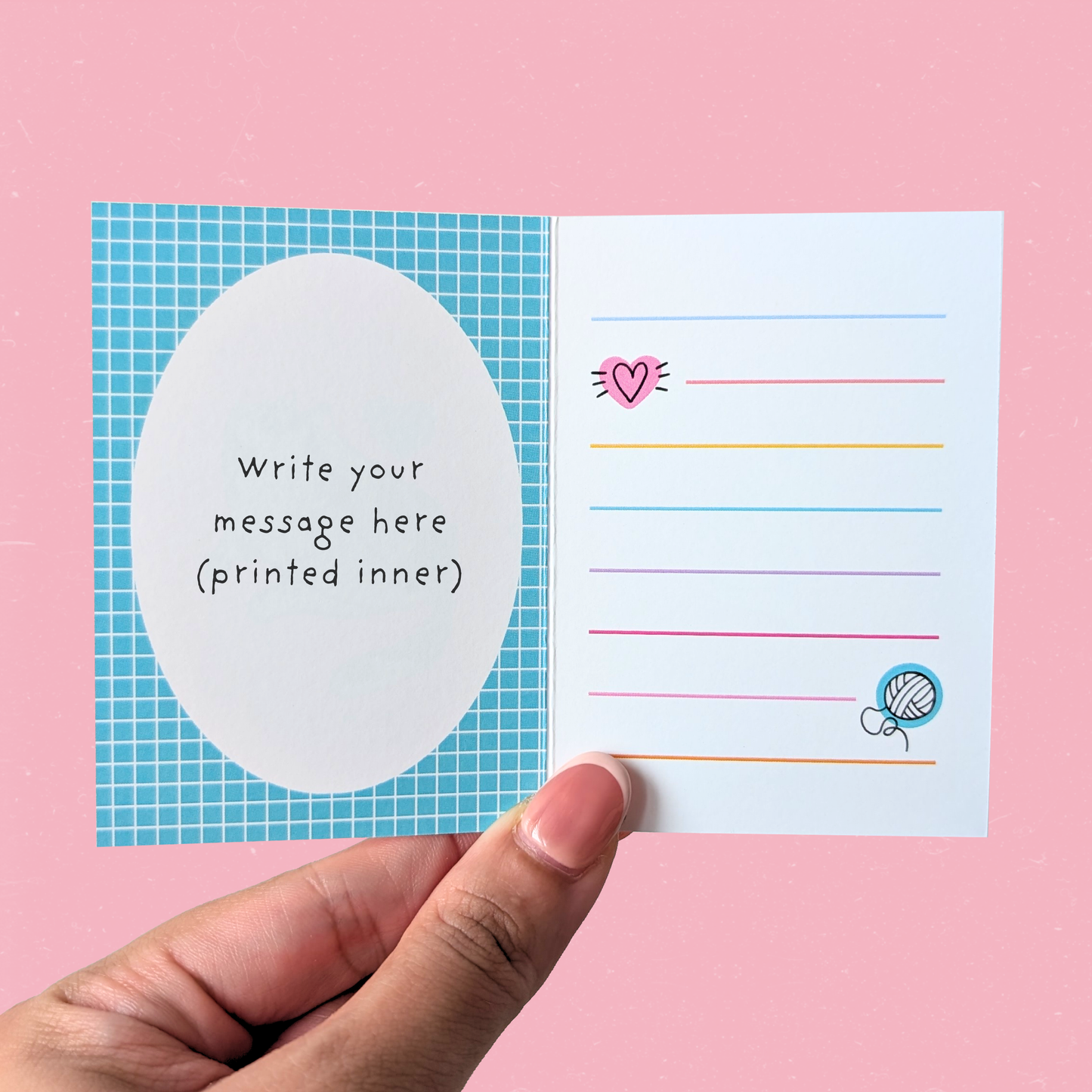 Clingy Cat Mini Card — Thank You For Loving ALL of Me