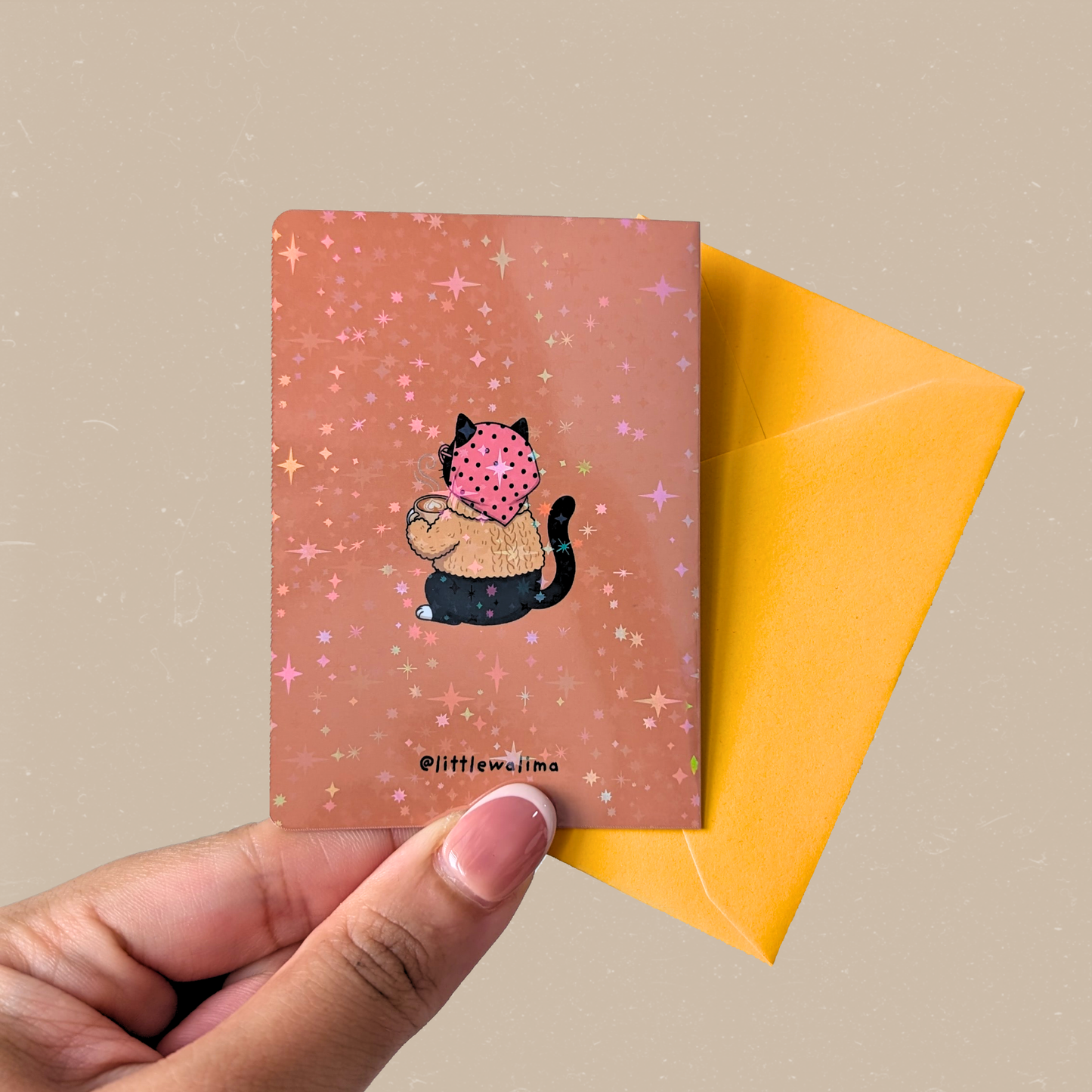 Coffee Love Mini Card — Cafe Girl