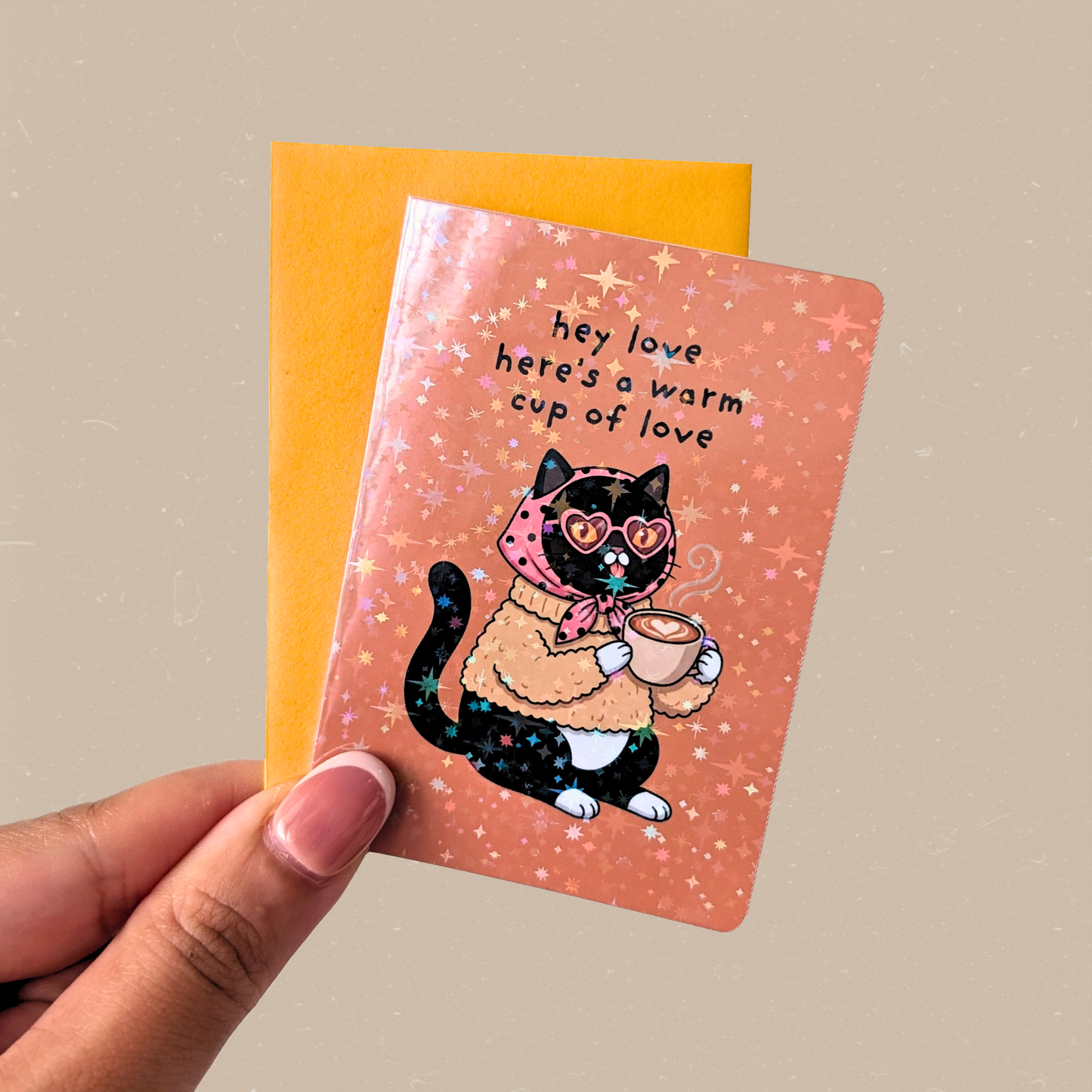 Coffee Love Mini Card — Cafe Girl
