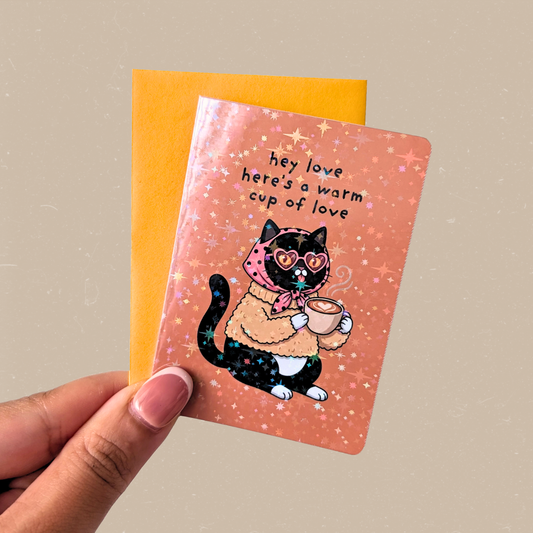 Coffee Love Mini Card — Cafe Girl