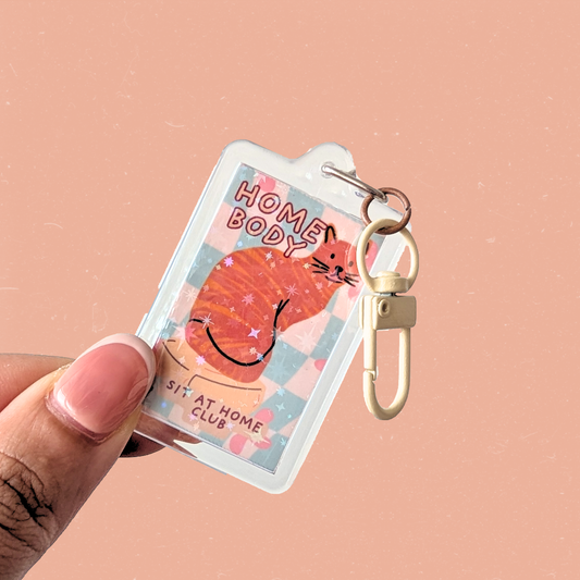 Adorkable Cat Pastel Charm Keychain — Homebody Sit At Home Club