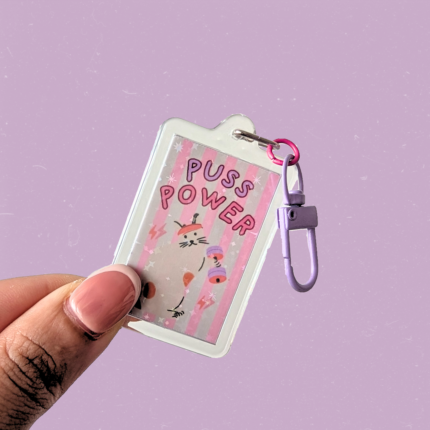 Adorkable Cat Pastel Charm Keychain — Puss Power Doncha