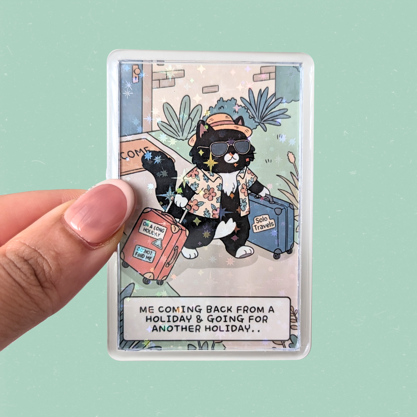 Corporate Chonk Fridge Magnet — Bed Is Nice