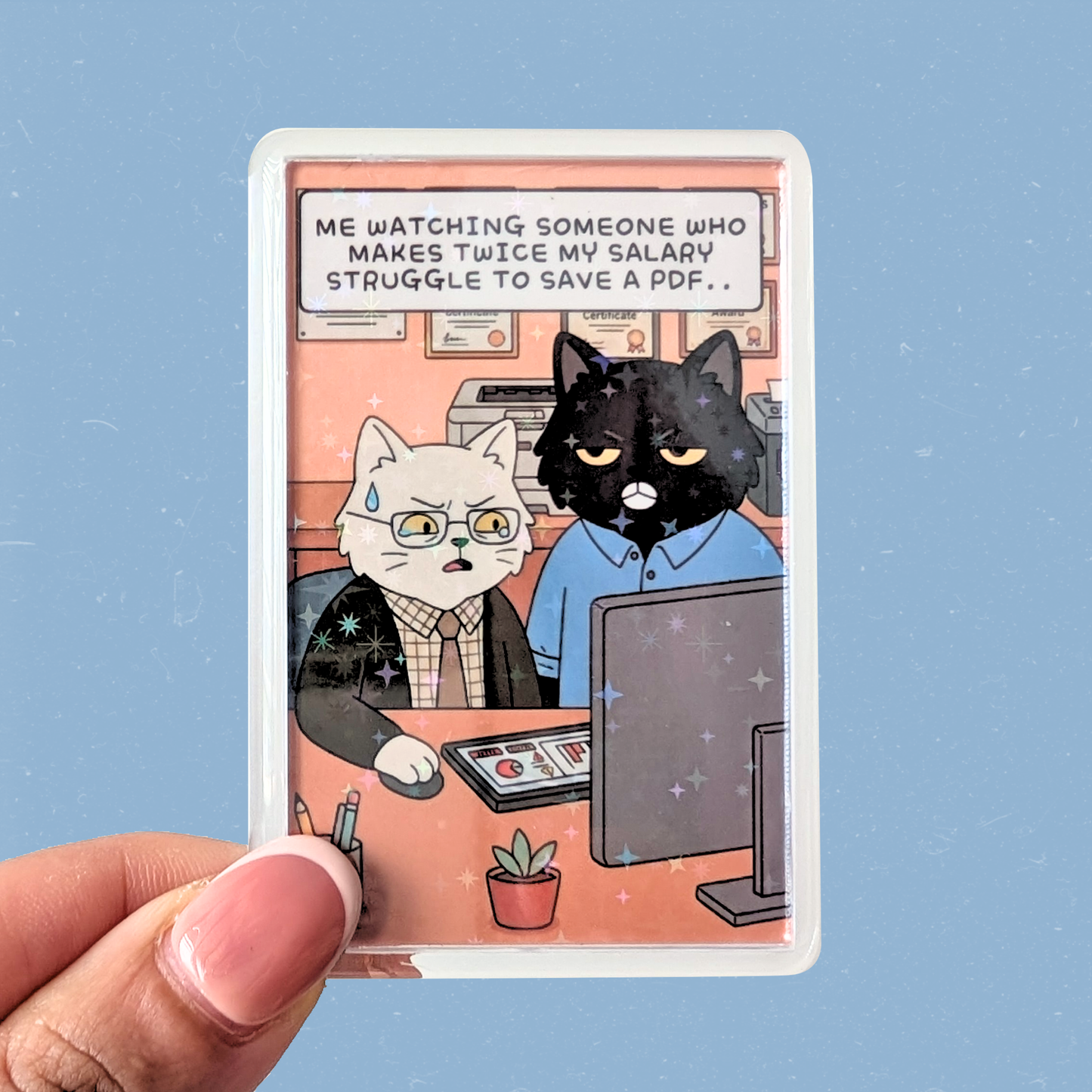 Corporate Chonk Fridge Magnet — Salary Complex