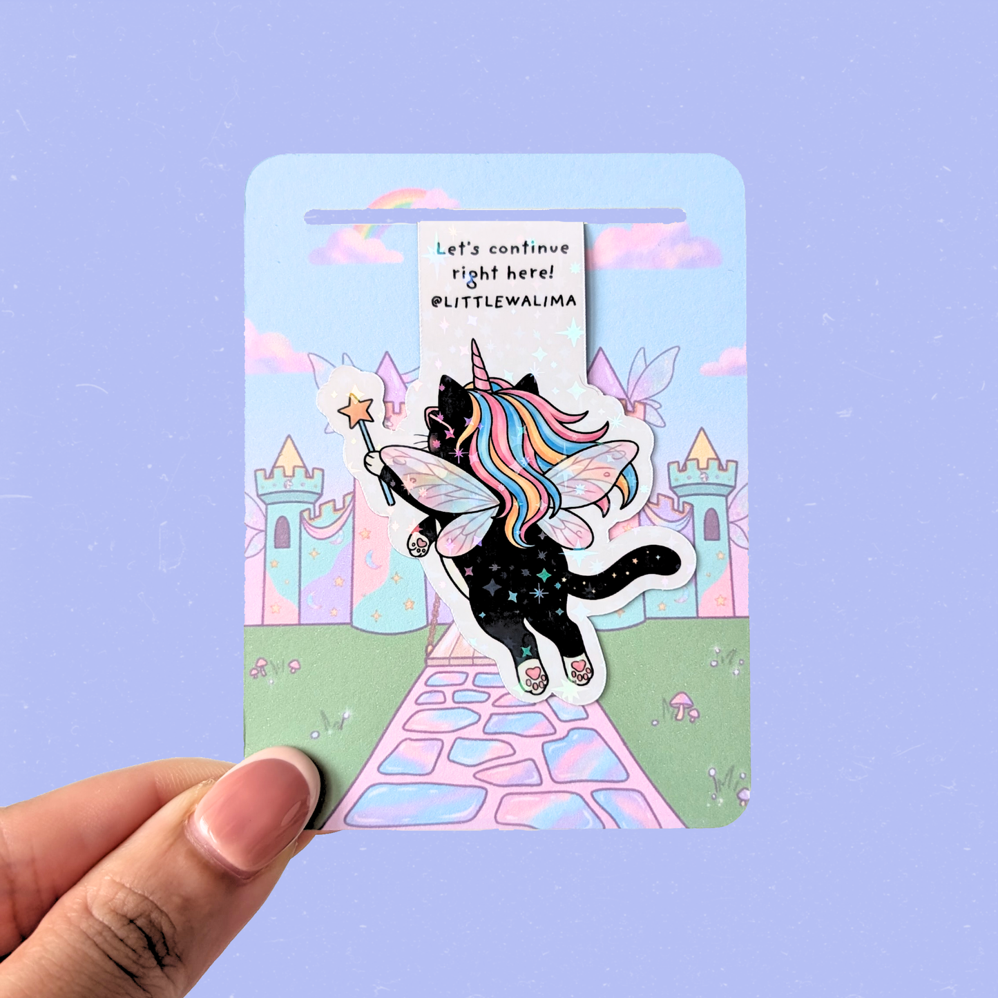 Purr-sonality Cat Magnetic Bookmark — The Fairy