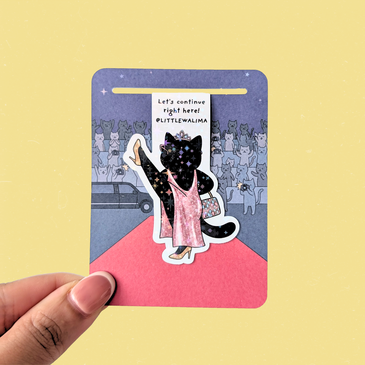 Purr-sonality Cat Magnetic Bookmark — The Red Carpet Diva