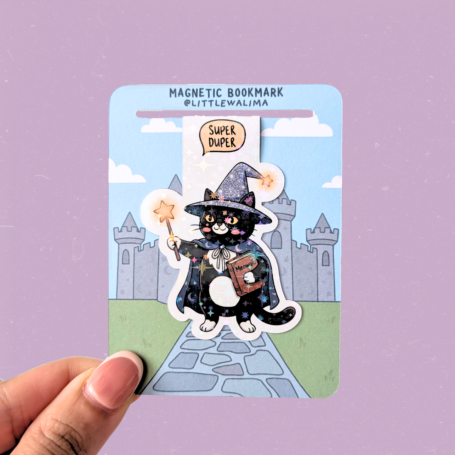 Purr-sonality Cat Magnetic Bookmark — The Wizard of Paws