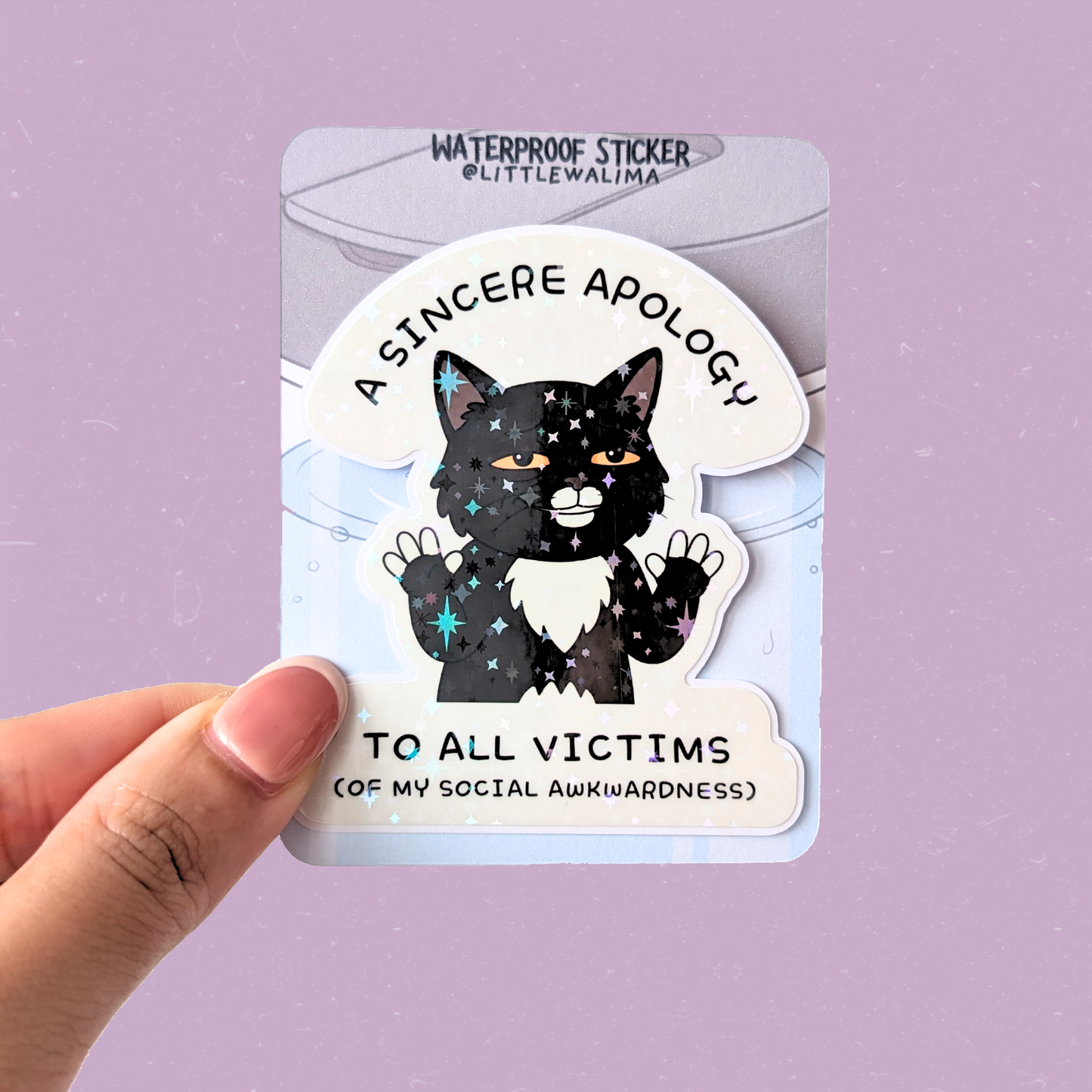 Your Neighborhood Tuxedo Cat Sticker — A Sincere Apology To All Victims