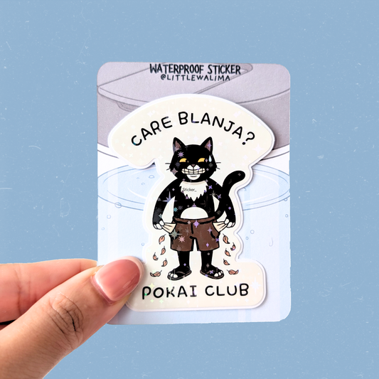 Your Neighborhood Tuxedo Cat Sticker — Care Blanja? Pokai Club